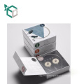 High Quality White Square Custom Logo Book Shape Earphone Packaging Storage Box With Magnet Lock And EVA Tray